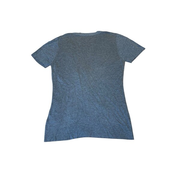 Cop Copine Women's Gray V-Neck Knit Cardigan Sweater Zip Pockets Rayon+Cashmere - Picture 2 of 10